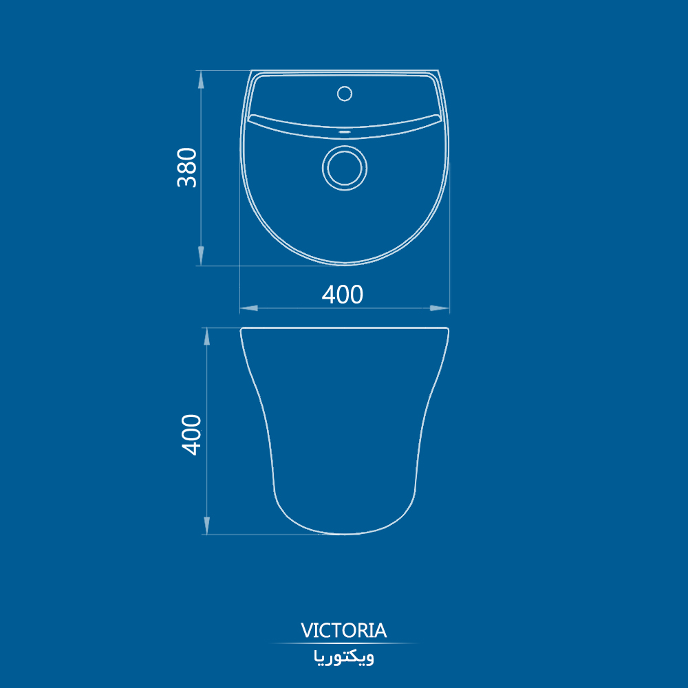 wwb Victoria روشویی دیواری ویکتوریا نقشه