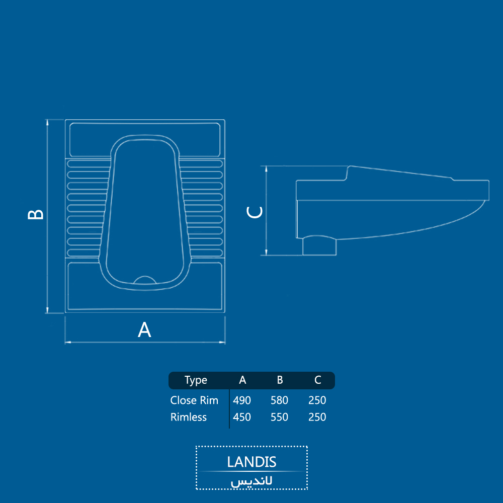 Landis2 (1) توالت ایرانی لاندیس پلن